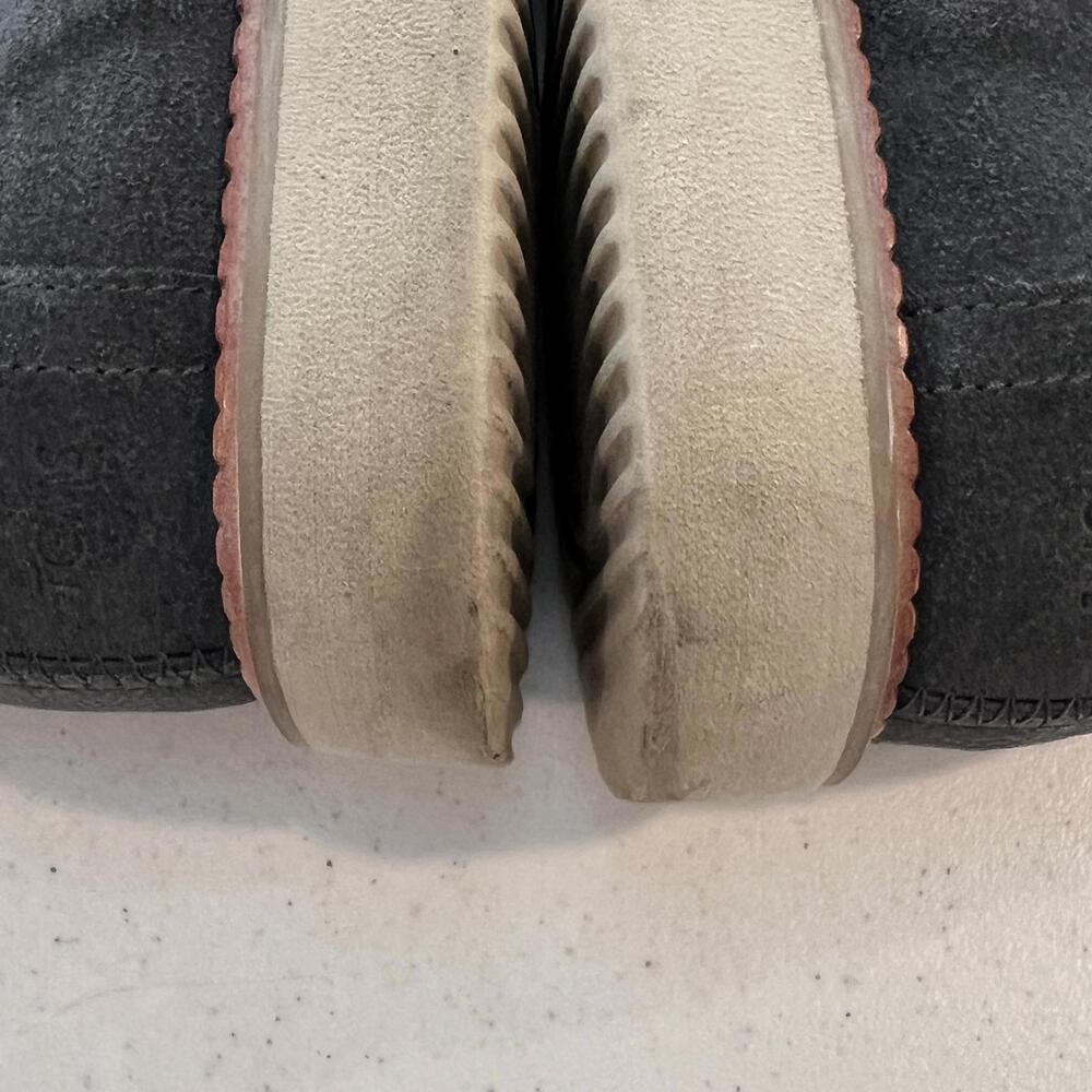 TOMS Mens Boot Porter Charcoal Gray Suede Boots Suede Boots Lace Up Mens sz 12 - Picture 5 of 9